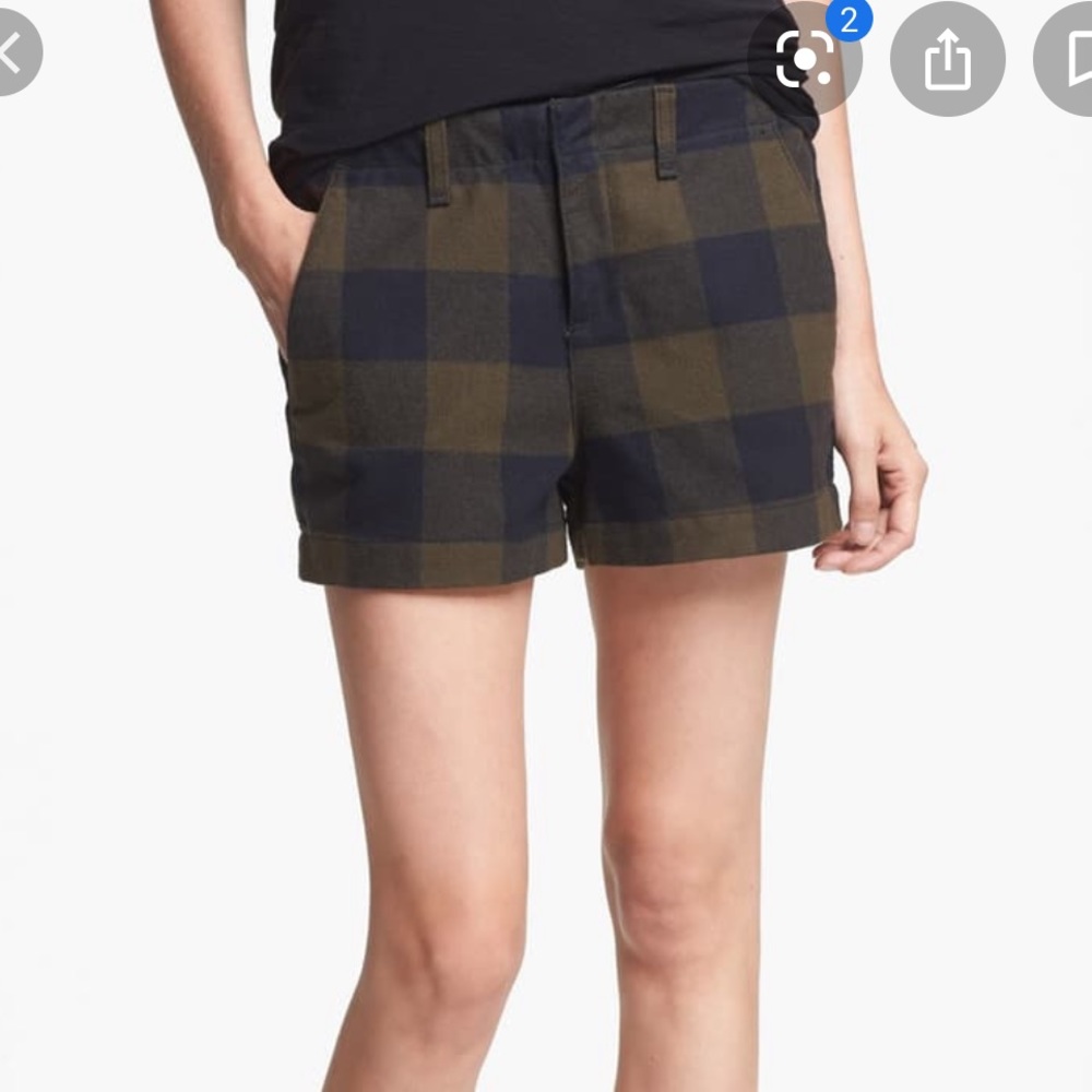 NWT Rag & Bone Portobello army green shorts Sz 24